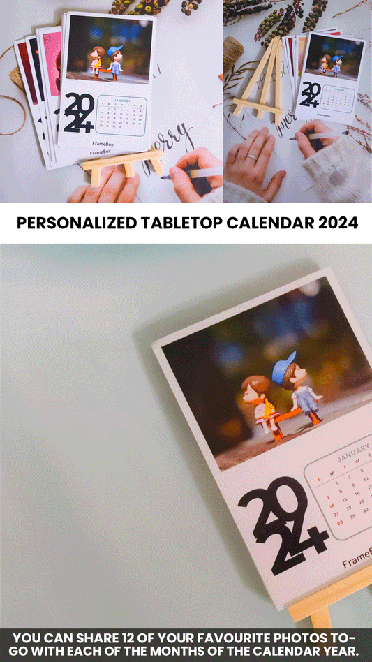Personalized tabletop Calendar 2024